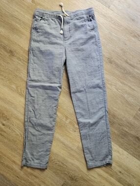 Boys size 12 little co organic cotton chambray beach pants dress pants summer.